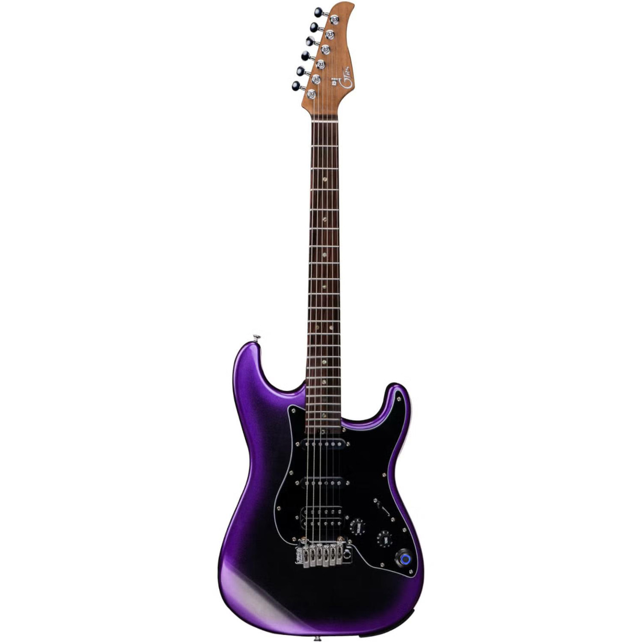 Mooer GTRS P800 Professional Intelligent Guitar In Dark Purple Rosewood Board - Image 5