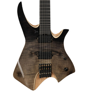 Infinia Neptune 6-String Headless Electric Guitar in Obsidian Black