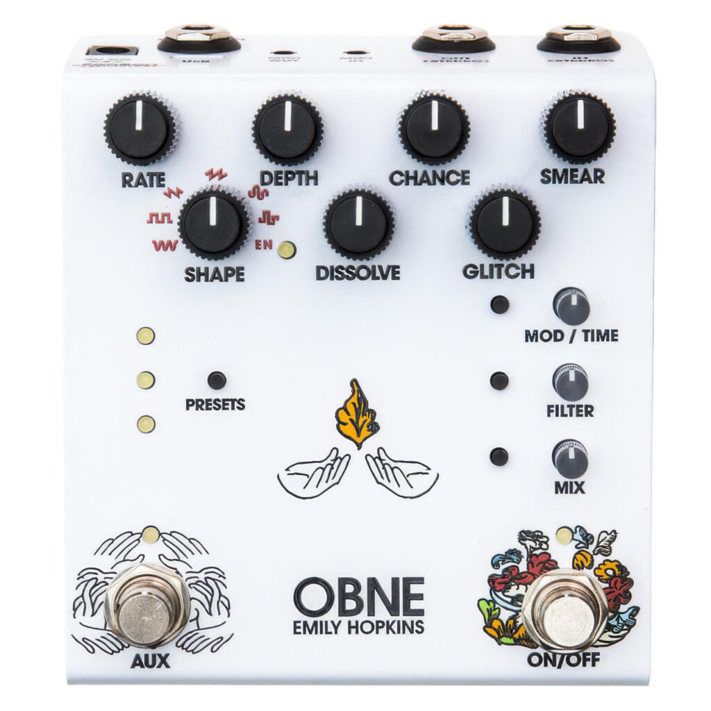 Old Blood Noise Endeavors Parting Glitch Delay/Reverb Crushing Modulation Pedal in Basic White