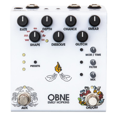 Old Blood Noise Endeavors Parting Glitch Delay/Reverb Crushing Modulation Pedal in Basic White