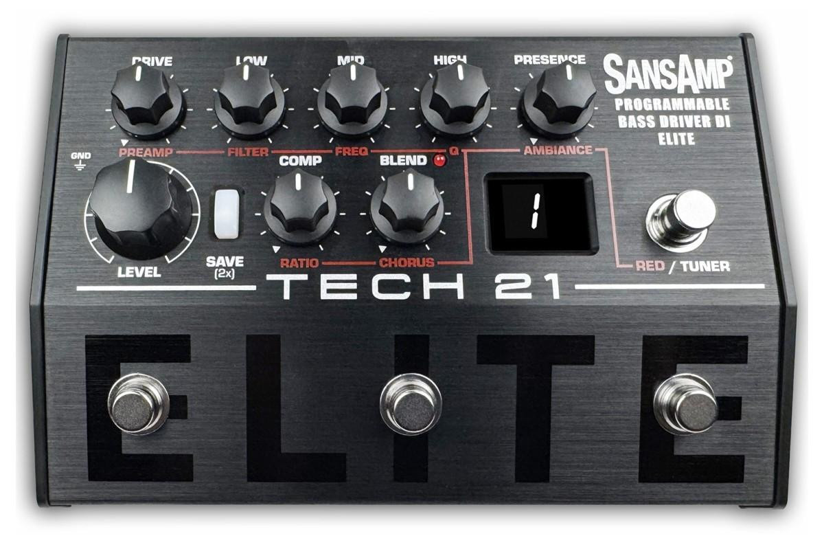 Tech 21 SansAmp Programmable Bass Driver Elite Pedal