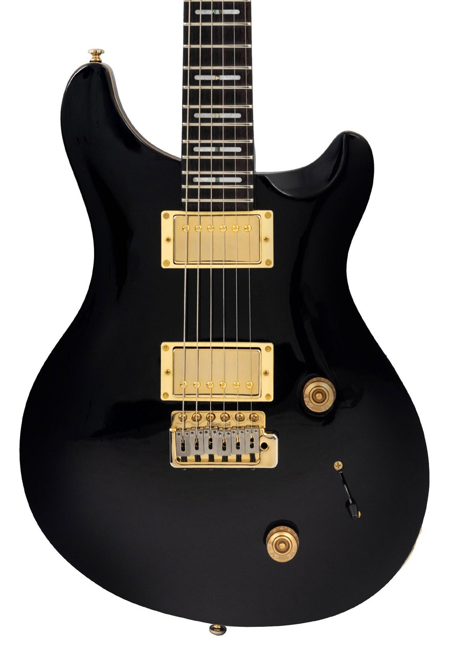B Stock : Sire Larry Carlton Q7 Gold Hardware Electric Guitar in Black - 001 - Image 1