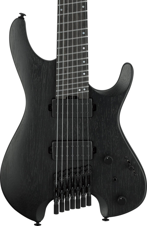 Ibanez QX527B-WKQ Q Series 7-String Headless Electric Guitar in Weathered Black