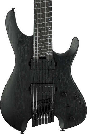 Ibanez QX527B-WKQ Q Series 7-String Headless Electric Guitar in Weathered Black