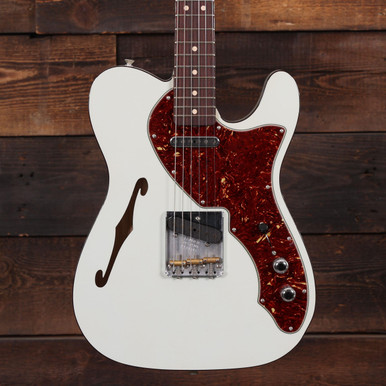 Fender Custom Shop '50s Thinline Telecaster Deluxe Closet Classic in Super Faded Aged Sonic Blue - Image 6