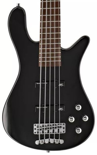 Warwick RockBass Guitar Streamer LX 5 in Solid Black High Polish