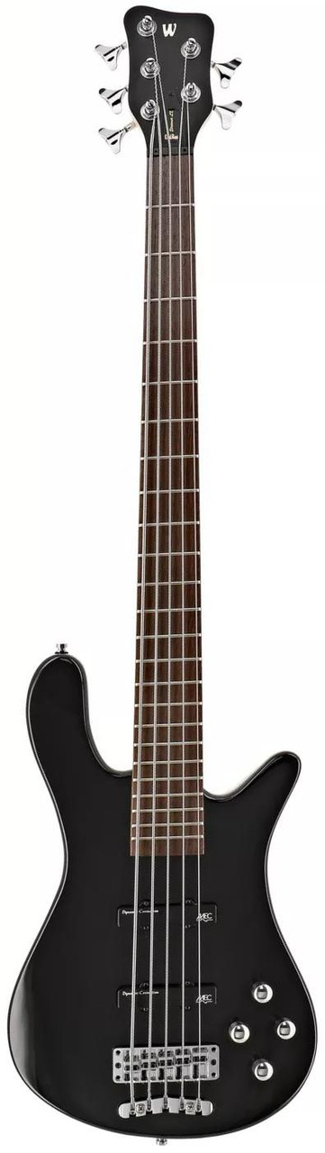 Warwick RockBass Guitar Streamer LX 5 in Solid Black High Polish - Image 5