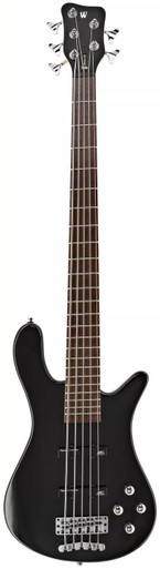 Warwick RockBass Guitar Streamer LX 5 in Solid Black High Polish - Image 2