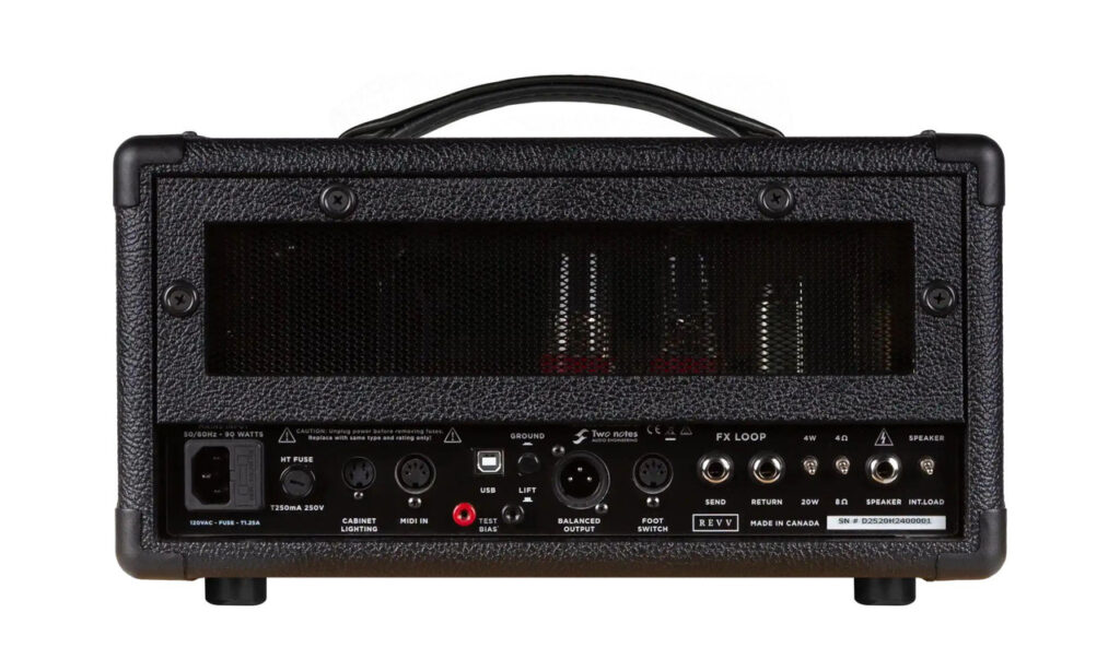 Revv D20 MK2 20w Lunchbox Tube Amp with built in Two notes Torpedo Reactive Load and Cab Simulation