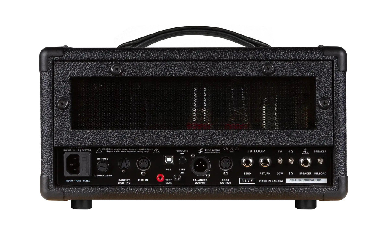 Revv D20 MK2 20w Lunchbox Tube Amp with built in Two notes Torpedo Reactive Load and Cab Simulation - Image 5