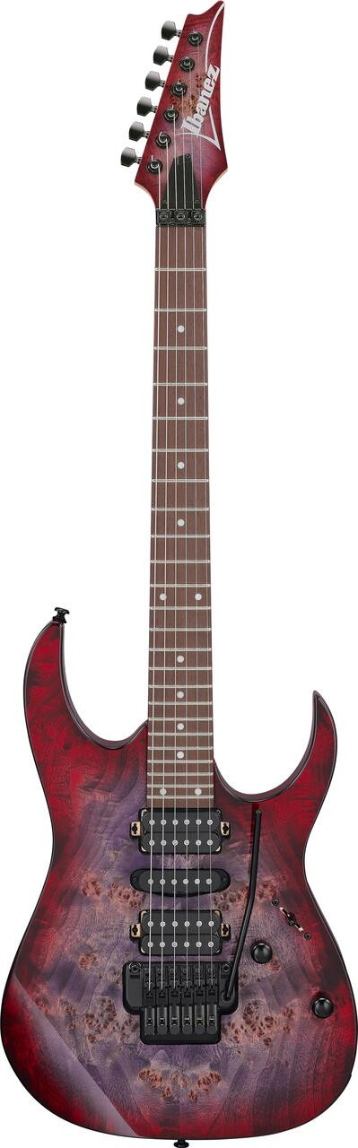 Ibanez RG Series with Poplar Burl Top in Red Eclipse Burst - Image 5