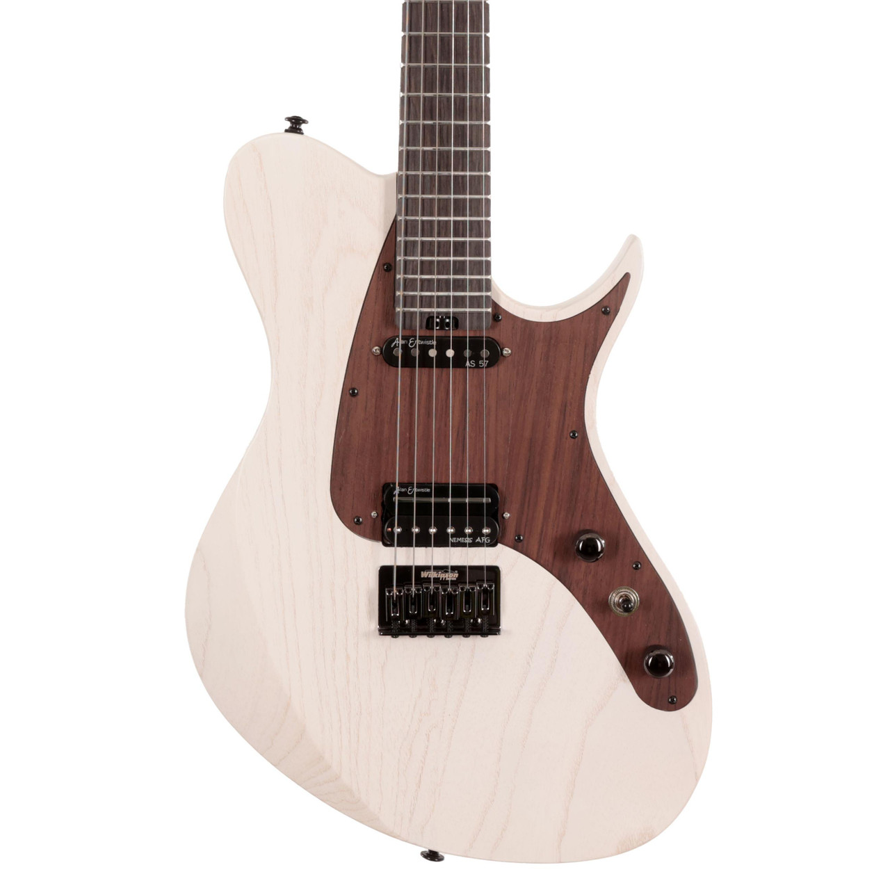 Soloking S408 Electric Guitar in White Stain with Rosewood Neck