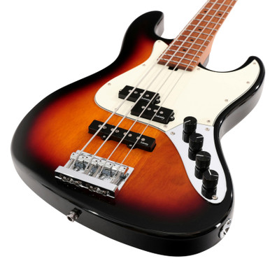 Sadowsky MetroExpress SMX 21 Fret Hybrid PJ 4-String in Tobacco Burst, Roasted Maple - Image 6