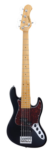 Sadowsky MetroExpress SMX 21 Fret Hybrid PJ 5-String in Black Pearl, Roasted Maple - Image 6