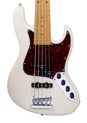 Sadowsky MetroExpress SMX 21 Fret Hybrid PJ 5-String in Olympic White, Roasted Maple