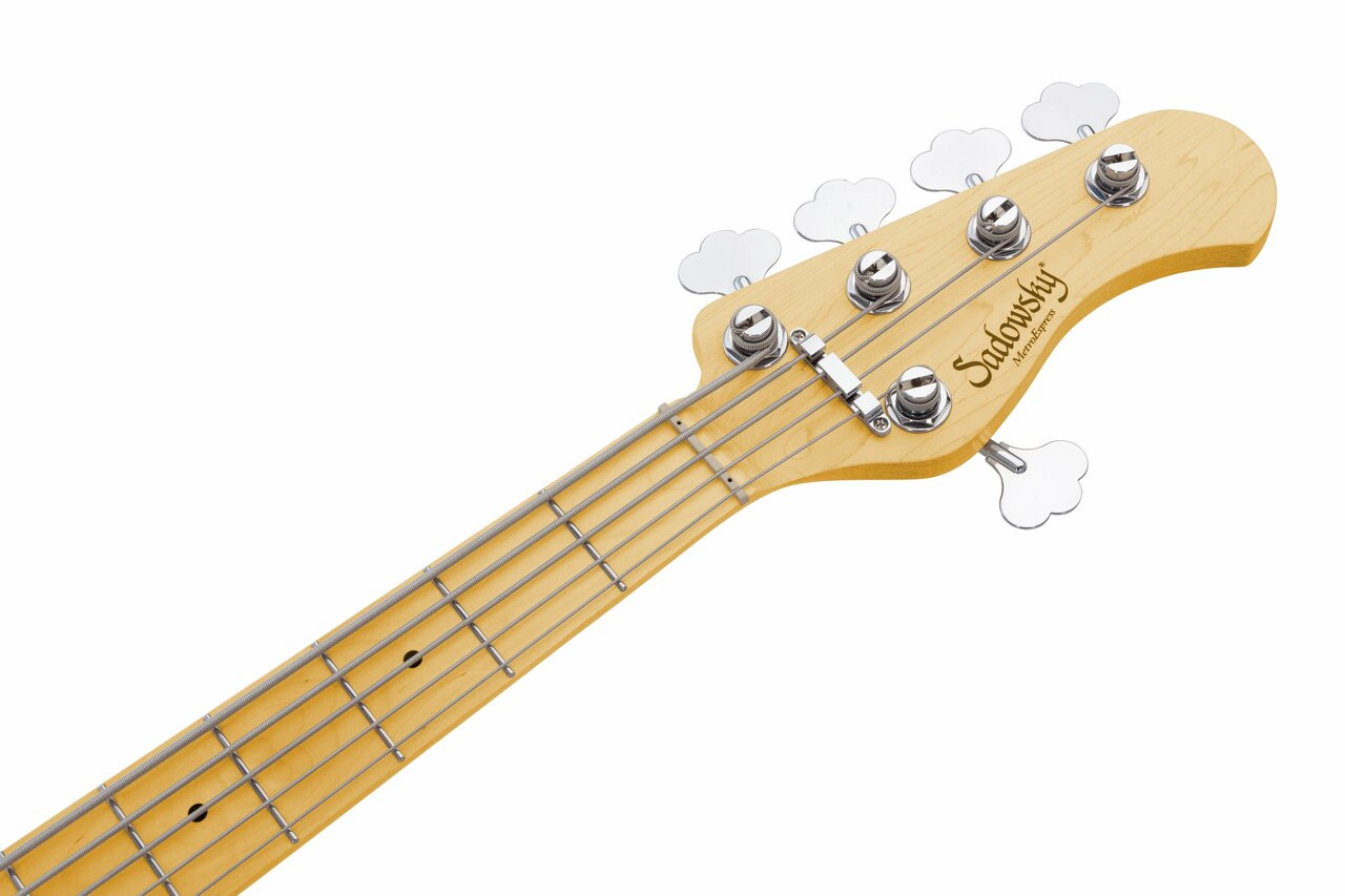 Sadowsky MetroExpress SMX 21 Fret Hybrid PJ 5-String in Olympic White, Roasted Maple - Image 5