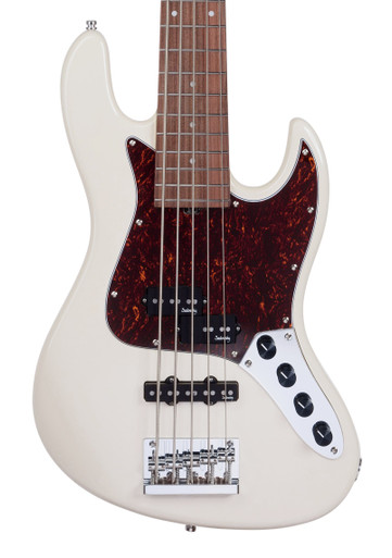 Sadowsky MetroExpress SMX 21 Fret Hybrid PJ 5-String in Olympic White, Morado