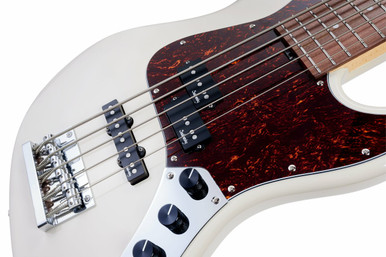 Sadowsky MetroExpress SMX 21 Fret Hybrid PJ 5-String in Olympic White, Morado - Image 6