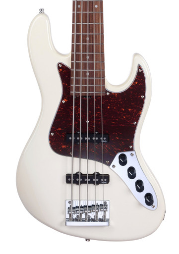 Sadowsky MetroExpress SMX 21 Fret Standard JJ 5-String in Olympic White, Morado