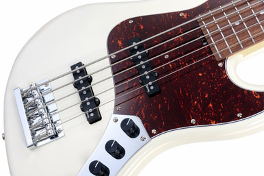 Sadowsky MetroExpress SMX 21 Fret Standard JJ 5-String in Olympic White, Morado - Image 6
