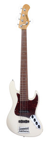 Sadowsky MetroExpress SMX 21 Fret Standard JJ 5-String in Olympic White, Morado - Image 3