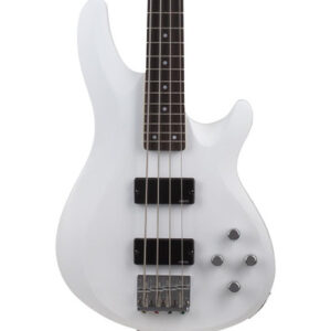 Schecter C-4 Deluxe Bass Guitar in Satin White