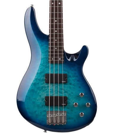 Schecter C-4 Plus Bass Guitar in Ocean Blue Burst
