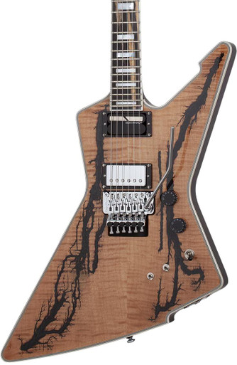 Schecter E-1 FR-S Electro-Resin Electric Guitar in Gloss Natural