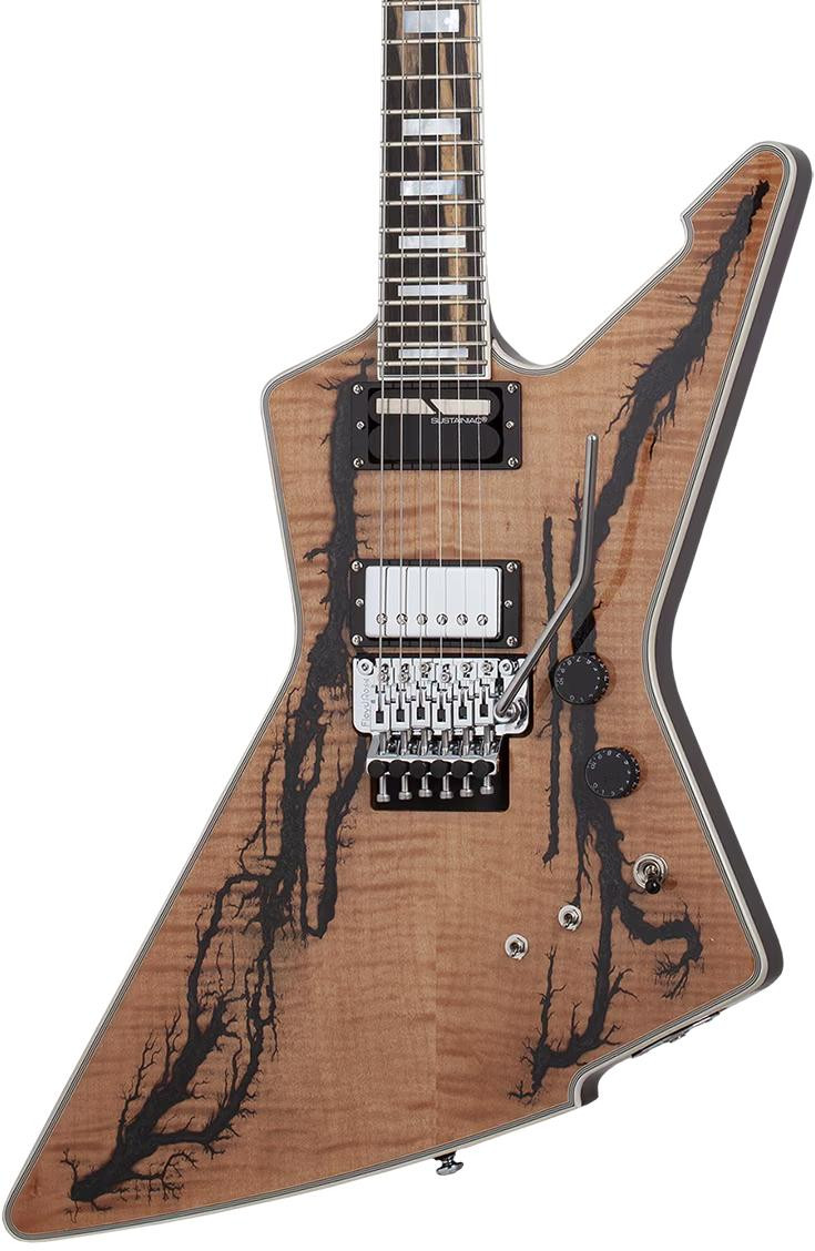 Schecter E-1 FR-S Electro-Resin Electric Guitar in Gloss Natural