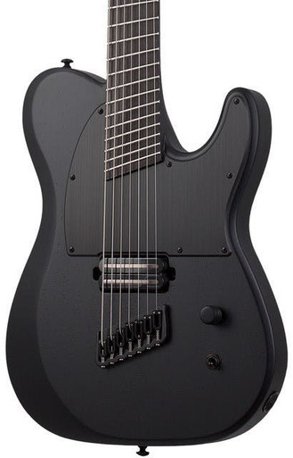 Schecter PT-7 MS Black Ops 7 String in Satin Black Open Pore