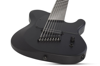 Schecter PT-8 MS Black Ops 8 String in Satin Black Open Pore - Image 6