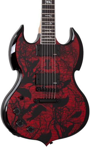 Wylde Audio Left Handed Barbarian in Blood Raven