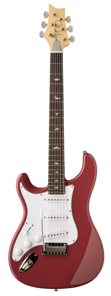 PRS John Mayer Left Handed SE Silver Sky in Derby Red, Rosewood Fretboard