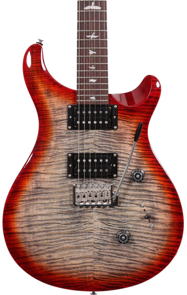 B Stock : PRS SE Custom 24 Electric Guitar in Charcoal Cherry Burst - 002