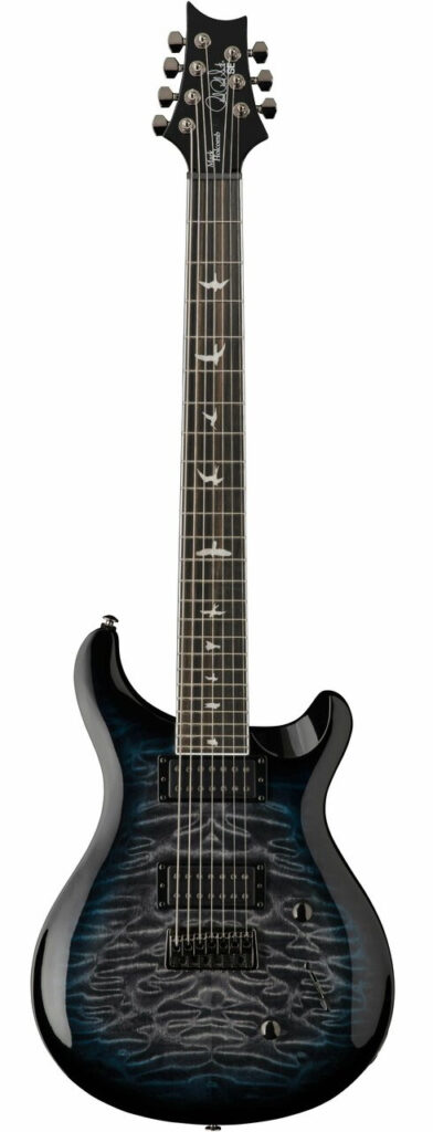 PRS SE MARK HOLCOMB Seymour Duncan Scarlett & Scourge SVN Seven String In Holcomb Blue Burst