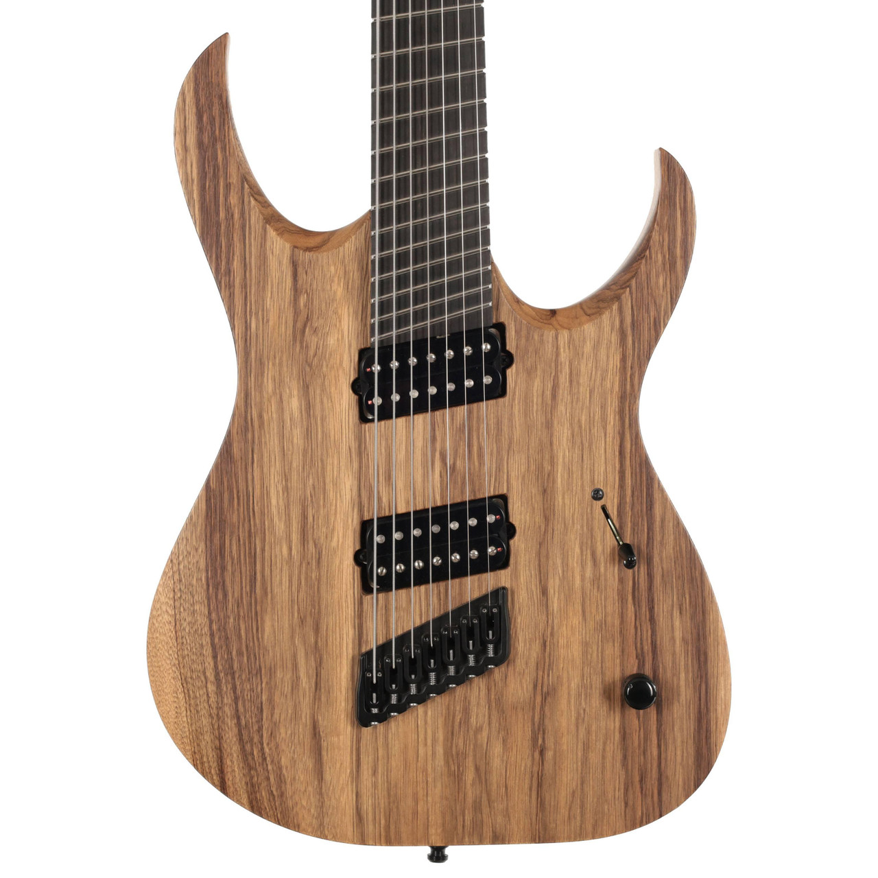 Second Hand Mayones Duvell VF 7 Electric Guitar in Black Limba Satin 606 - Image 2