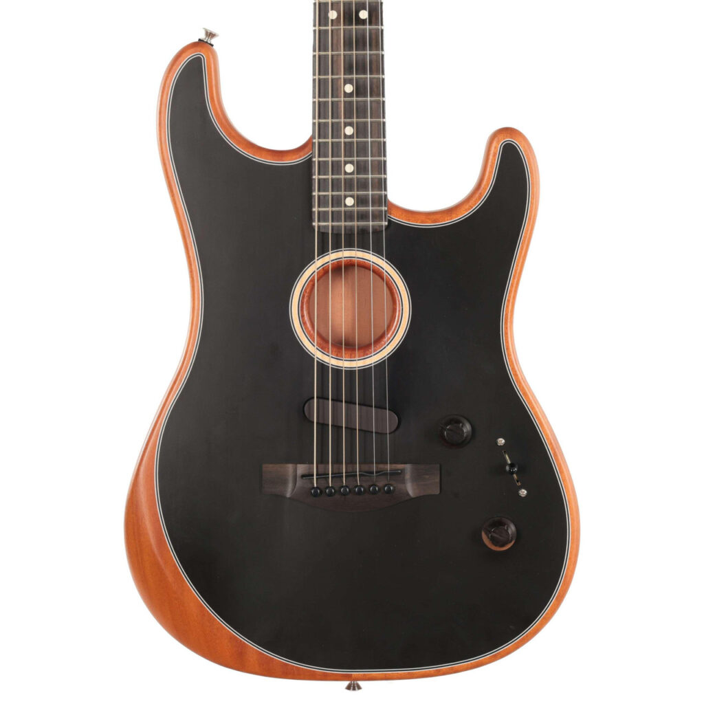 Second Hand Fender USA Acoustasonic Stratocaster In Black 660