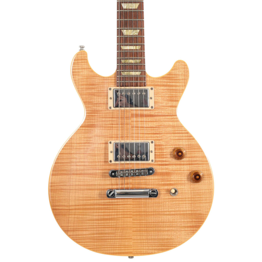 Second Hand Gibson Doublecut Les Paul Standard In Translucent Amber 402