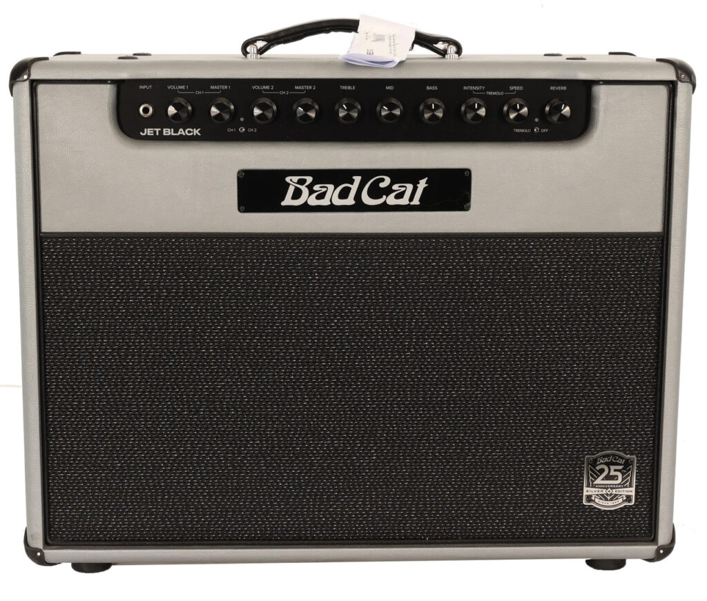 Second Hand Bad Cat Jet Black 1x12" 38W Valve Amp Combo in 25th Anniversary Silver Vinyl 596
