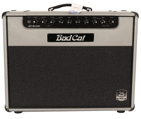 Second Hand Bad Cat Jet Black 1x12" 38W Valve Amp Combo in 25th Anniversary Silver Vinyl 596 - Image 2