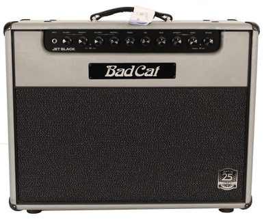 Second Hand Bad Cat Jet Black 1x12" 38W Valve Amp Combo in 25th Anniversary Silver Vinyl 596