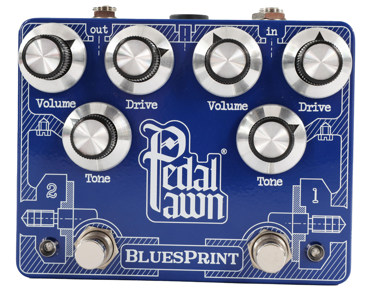 Second Hand Pedal Pawn BluesPrint Blues Breaker/Tube Screamer Overdrive Pedal 107 - Image 1