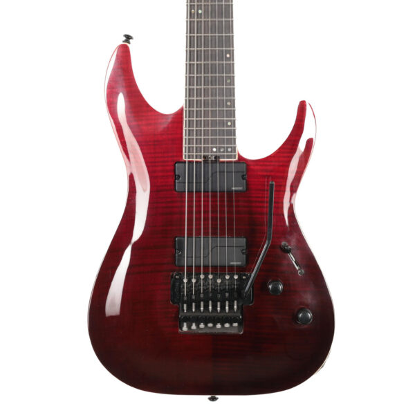 Second Hand Schecter C-7 FR SLS Elite Electric Guitar in Blood Burst 375 - Image 2