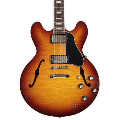 Second Hand Gibson ES-335 Figured Semi-Hollow Electric Guitar In Iced Tea 588