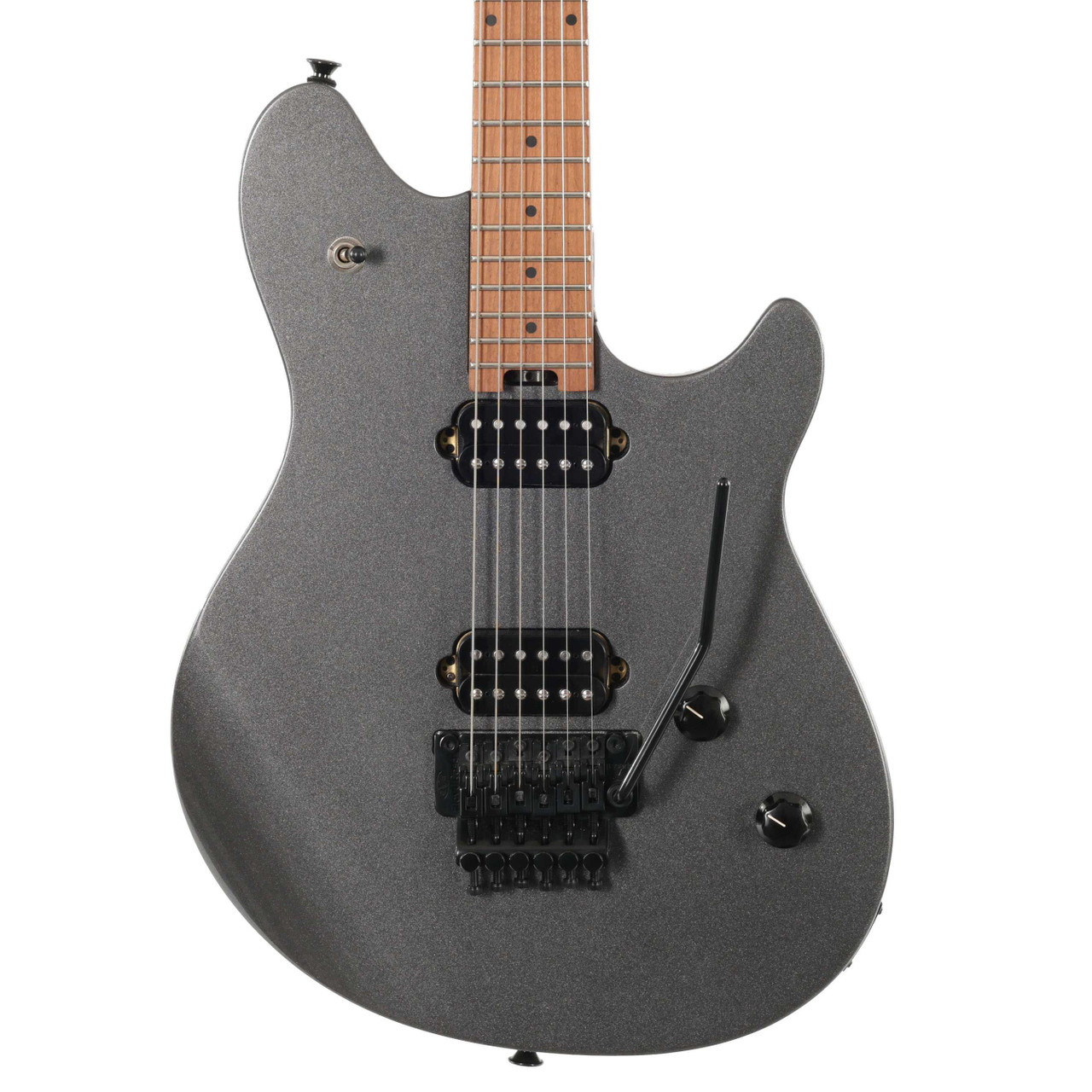 Second Hand EVH Wolfgang Standard FR Electric Guitar In Silver Sparkle 682 - Image 1