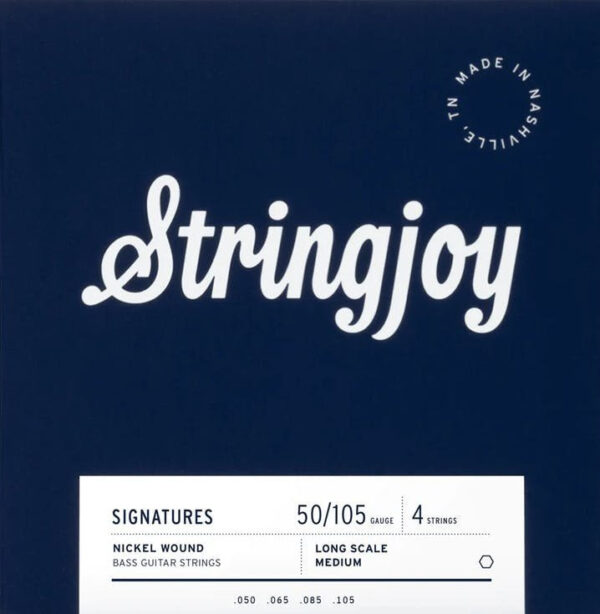 Stringjoy Nickel Alloy Round Core 50-105 Medium 4 String Bass Strings - Image 4