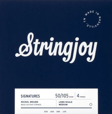 Stringjoy Nickel Alloy Round Core 50-105 Medium 4 String Bass Strings - Image 2