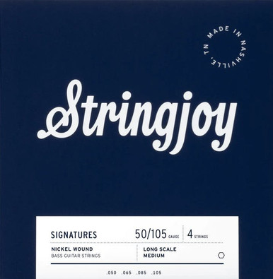 Stringjoy Nickel Alloy Round Core 50-105 Medium 4 String Bass Strings