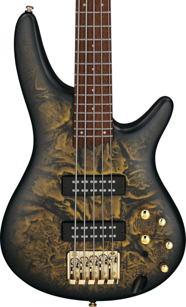 Ibanez SR305EDX 5 String Bass Guitar in Frozen Gold Matte