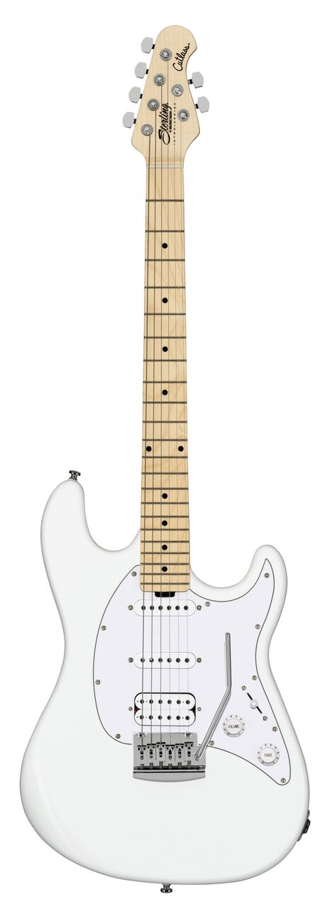 Sterling by Music Man Sub Cutlass CT20 HSSin Canvas White with Maple Neck - Image 5